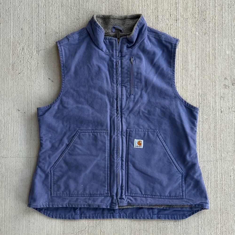 Carhartt Womens Wv001 Bdk Purple Work Wear Vest